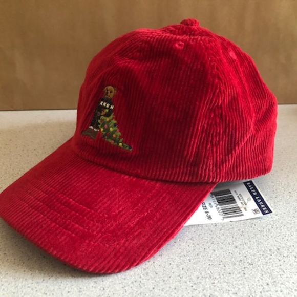 Polo Ralph Lauren Bear Corduroy Baseball Youth Cap - Picture 6 of 6